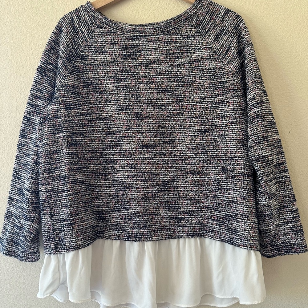 LOFT Colorful Textured Knit Sweater
